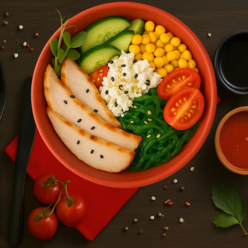 Боул з копченою куркою